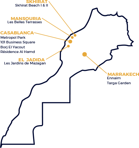 Map morocco